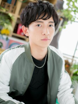 カバーヘア イヴ 戸頭店(COVER HAIR EVE) 重めカーリー黒髪ニュアンスマッシュショートm3戸頭20代30代40代