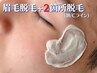 【人気NO.3】眉毛ワックス+2箇所ワックス(額/Cライン)＋ビール　￥10600→7950