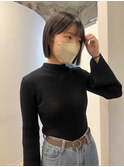 切りっぱなしボブ
