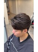 曲がる縮毛矯正×フェザーショート