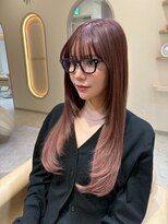 アンククロス 青山店(ANKH CROSS) 韓国風レイヤーカット/透明感ローズブラウン