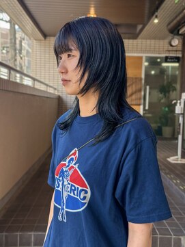 サロン シー(salon sea) salonseaとわ　黒髪ロングウルフ