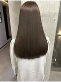 アプリコットオレンジくびれヘアハイライトカラー熊本
