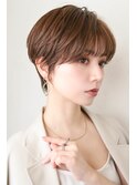 大人可愛いふんわりシンプルショート