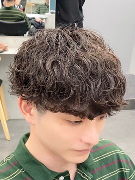 フィフスパーク(fifth PARK) 再現性高い波巻きスパイラルパーマ×刈り上げマッシュ