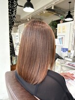 ハナビ(hanabi)&nbsp;縮毛矯正ビフォーアフター髪質改善 エイジング毛ツヤ髪