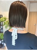 【mimura】切りっぱなしボブ 外はねボブ ストレート 草加