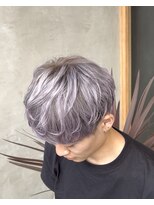 エッジ(EDGE)&nbsp;メンズハイトーンブリーチカラーマッシュショートスタイル