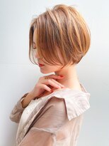 ロンドプランタン 恵比寿(Lond Printemps) 〇チャコールグレー ヘーゼルブラウン 小顔ショートボブ