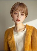 20代/30代/40代レディースナチュラル小顔ボブショート7