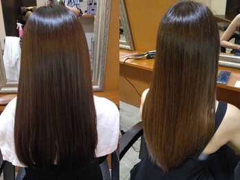 アンサルトヘア(unsarto hair)の写真/【福島/野田】大人の髪質改善。うねりや広がりを整え、手ぐしでまとまる品のある艶髪へと導きます◎