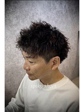 ラルス(Larus) MEN’S/リバースセンターパート/ニュアンスパーマ/本八幡