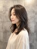 カット+ハーブ配合カラー+クオラインデジタルパーマ+ハホニコTr＋ReFa炭酸