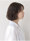 【HEY 松本】ゆるふわミディボブパーマ×ココアブラウン