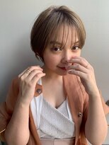ブラウヘアアンドケア(care)&nbsp;丸みのある大人愛されショートボブ