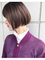 フォンズ(FONS)&nbsp;小顔スリークボブ/上質感のある透明感カラー/ミルクティー