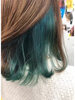 ノラ シンディ(NORA CYNDY)&nbsp;ターコイズブルーインナーカラー☆