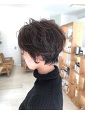 リアルパーマショート