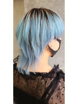 エルエム(L/M) ◯light　blue × wolf hair◯