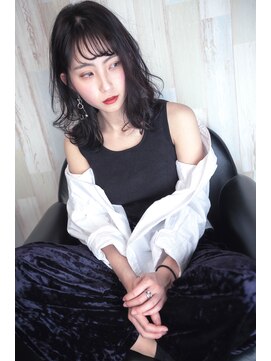 アクティフ(actif) シースルーバング フレンチボブ