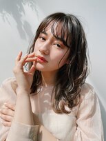 【GARDEN西川】小顔前髪・ラベンダーカラー・くびれミディパーマ