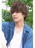 (joemi 新宿)マッシュヘアナチュラルパーマビジネスヘア 近江