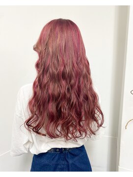 ヘアーアトリエ ネヴェア(hair atelier NEVAEH) palepink×pinkhighlight
