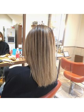 ネオリーブチノ 登戸店(Neolive cino) デザインカラー ハイライト バレイヤージュ