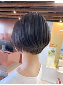ショートカット/ひし型/グラデーション/20代30代/小顔/ベージュ
