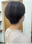 コンパクトショートボブ/大人ショート/耳掛けショート