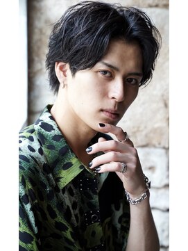 カライングドゥ(ing deux) スーツ短髪ツーブロック束感モテる黒髪シークレットパーマ流行