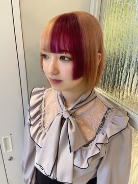 アソビセカンド 原宿(ASOBI 2nd) 前髪/マチルダボブ/ピンクベージュ/インナーグレージュ/表参道