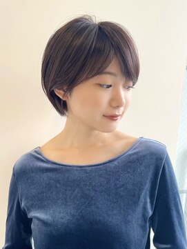 イヴォークトーキョーオーサカ(EVOKE TOKYO osaka) 艶髪 丸みショート 可愛い 髪質改善 縮毛矯正 ストレート