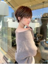 アンド ストーリーズ(&STORIES)&nbsp;前髪あり耳掛け丸みくびれショートボブ20代30代40代50代(蘭)