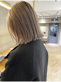ミルクティーベージュダブルカラーインナーカラーケアブリーチ