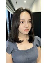 ゴウトゥデイシェアサロン 町田店(GO TODAY SHAiRE SALON)&nbsp;地毛風ブルーブラック×小顔顔周りカット