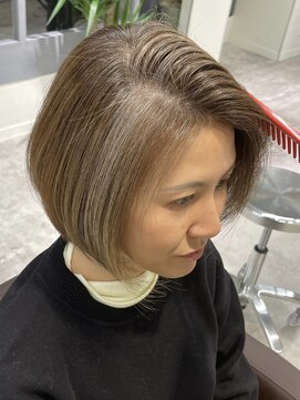 GBG 自由が丘 自由が丘白髪ぼかしブラウンベージュカラーグレイカラーブリーチ