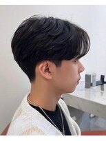 キングオブヘア バイ ノイズ 梅田茶屋町店(KING of hair by NOISM)&nbsp;マッシュシュートヘア髪型センターパートマッシュウルフ髪型
