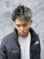 メンズグルーミングナンバーナイン(MEN'S GROOMING NUMBER NINE)&nbsp;ショートスタイル/ホワイトメッシュ/@n9_shunya