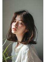 ラナ 新宿(lana)&nbsp;こなれミディ/顔まわり/シアーグレージュ【lana hair/新宿】