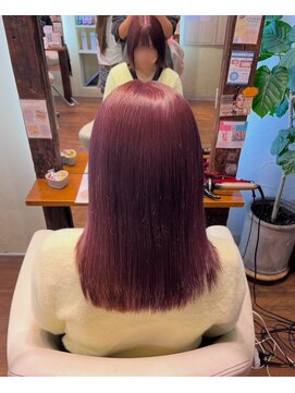 アン(Hair make un) ショコララベンダー