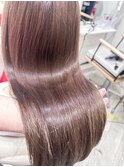モテ髪うる艶ロング抜け感メルティピンクブラウンこなれミディ