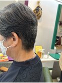 グレイヘアショート