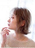 外はねボブ/ミルクティハイライト