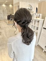 ルーム 郡山店(ROOM)&nbsp;結婚式お呼ばれヘア♪ローポニーアレンジ◎