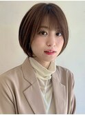 ショートボブ大人可愛い前下がりショートボブ２０代３０代４０代
