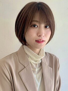 ステアケース 武蔵小杉店(stair:case) ショートボブ大人可愛い前下がりショートボブ２０代３０代４０代