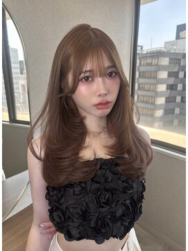 ボタン ハカタ(VOTAN hakata) ベージュ/ミディアム/ミディアムレイヤー/ブリーチなし