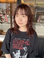 ヘア プロデュース キュオン(hair produce CUEON.)&nbsp;ゆるっとパーマ×オレンジブラウン