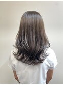ブリーチなし透明感オリーブカラー